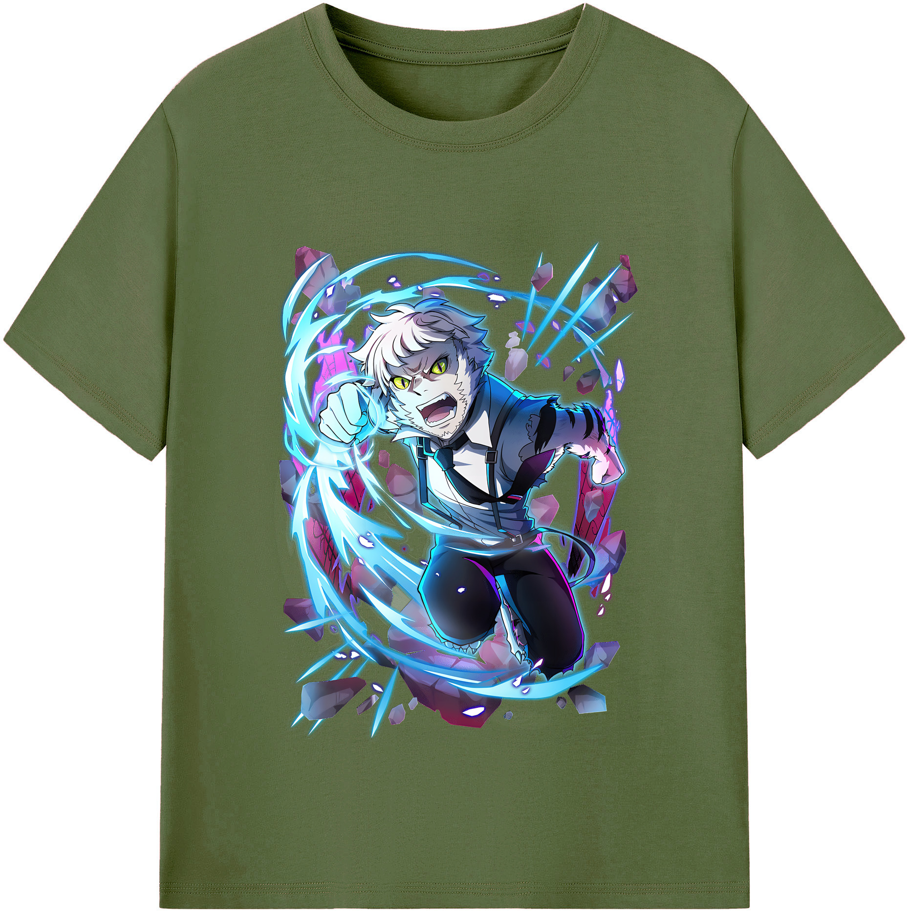 （画像用） 文豪ストレイドッグス Bungo Stray Dogs 綿100％半袖Tシャツ（フロントプリント）